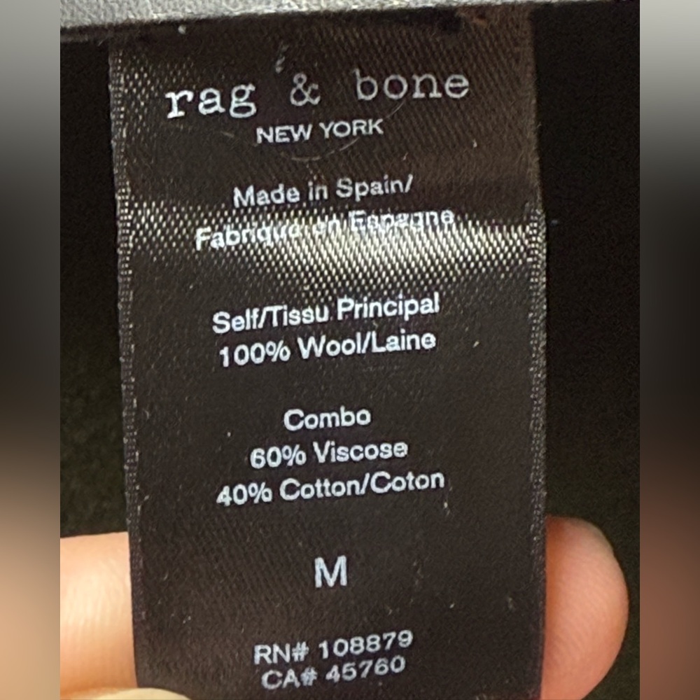 rag & bone Olive Green Wool Wide Brim Hat • Size M • Made in Spain - Picture 8 of 11